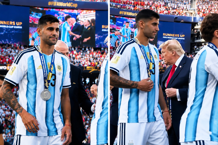 El Cuti Romero le negó el saludo a Trump en la premiación (video)